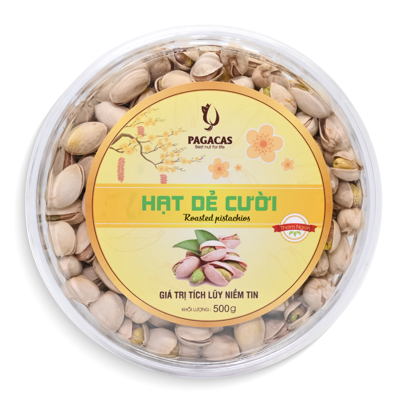 Pagacas pistachios - Round box of 500g